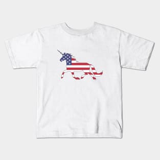 American Unicorn Kids T-Shirt